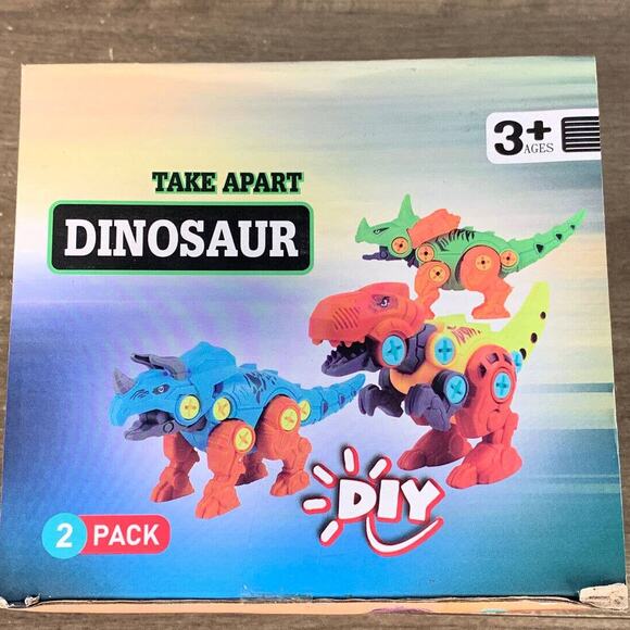 Dinosaur Toys Lot Take Apart with Drill Building Learning Set for Kids Boys - Picture 3 of 11